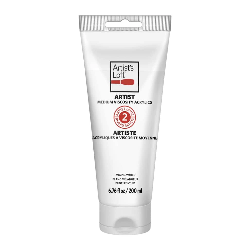 Buy π Artist Mixing White Medium Viscosity Acrylic Paint by Artist's Loft™, 6.76oz. by Artists Loft π 2 Buy π Artist Mixing White Medium Viscosity Acrylic Paint by Artist's Loft™, 6.76oz. by Artists Loft π