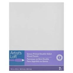 Budget 💯 2 Pack Level 1 16" x 20" Gesso-Primed Double-Sided MDF Panels by Artist's Loft™ by Artists Loft 🎁