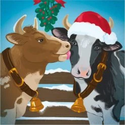 Hot Sale 🤩 Holiday Cows Canvas Painting Kit by Artist's Loft™ Necessities™ by Artists Loft 🧨