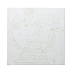 Hot Sale 🤩 Holiday Cows Canvas Painting Kit by Artist's Loft™ Necessities™ by Artists Loft 🧨 -Artists Loft Sales 10704804 3