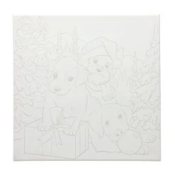 Budget ✨ Holiday Puppies Canvas Painting Kit by Artist's Loft™ Necessities™ by Artists Loft ❤️ -Artists Loft Sales 10704814 3