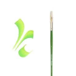 Budget 🔥 12 Pack: Firenze Long Handle Flat Brush by Artist's Loft® by Artists Loft 😉 -Artists Loft Sales M20004535 3