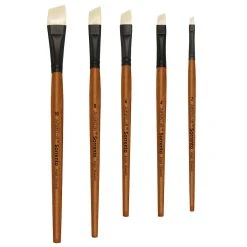 Top 10 ⭐ 12 Pack: Sorrento Oil Short Handle Angle Brush by Artist's Loft™ by Artists Loft ❤️