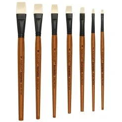 Flash Sale ✔️ 12 Pack: Sorrento Oil Short Handle Bright Brush by Artist's Loft™ by Artists Loft 🌟