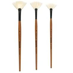 Cheap ⭐ 12 Pack: Sorrento Oil Short Handle Fan Brush by Artist's Loft™ by Artists Loft 🤩