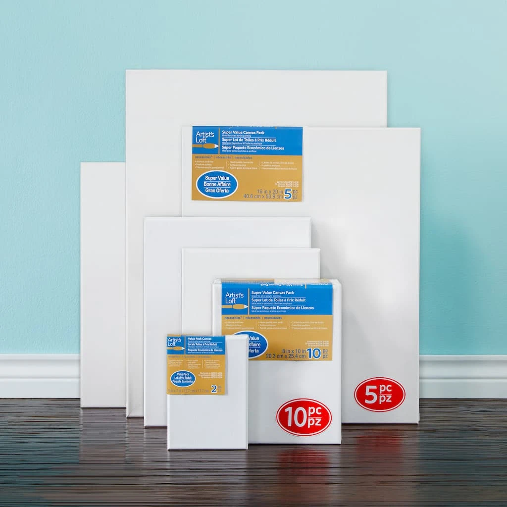 Best Pirce π 4 Packs: 5 ct. (20 total) 16" x 20" Super Value Canvas by Artist's Loft® by Artists Loft π 3 Best Pirce π 4 Packs: 5 ct. (20 total) 16" x 20" Super Value Canvas by Artist's Loft® by Artists Loft π - Image 2