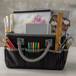 Cheap 👍 9 Pack: Black Tote Bag by Artist's Loft™ Fundamentals by Artists Loft ⌛ -Artists Loft Sales MP159772 21