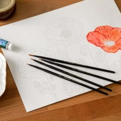 Discount 🔥 12 Packs: 4 ct. (48 total) Necessities™ Natural Hair Watercolor Brush Set by Artist's Loft™ by Artists Loft ❤️ -Artists Loft Sales MP171143 20