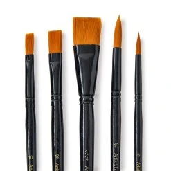 Coupon 🛒 9 Pack: Necessities™ Golden Synthetic Brushes by Artist's Loft® by Artists Loft 🛒