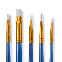 Wholesale ⌛ 12 Packs: 5 ct. (60 total) Necessities™ Small White Synthetic Acrylic Brush Set by Artist's Loft™ by Artists Loft ⌛