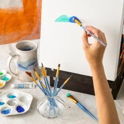 Hot Sale ✨ 12 Packs: 10 ct. (120 total) Necessities™ Brown Synthetic Acrylic Brush Set by Artist's Loft™ by Artists Loft 🎉 -Artists Loft Sales MP171168 21