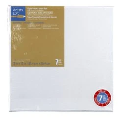 Coupon ⭐ 4 Packs: 7 ct. (28 total) 12" x 12" Super Value Canvas by Artist's Loft® Necessities™ by Artists Loft ✨ -Artists Loft Sales MP187423 1