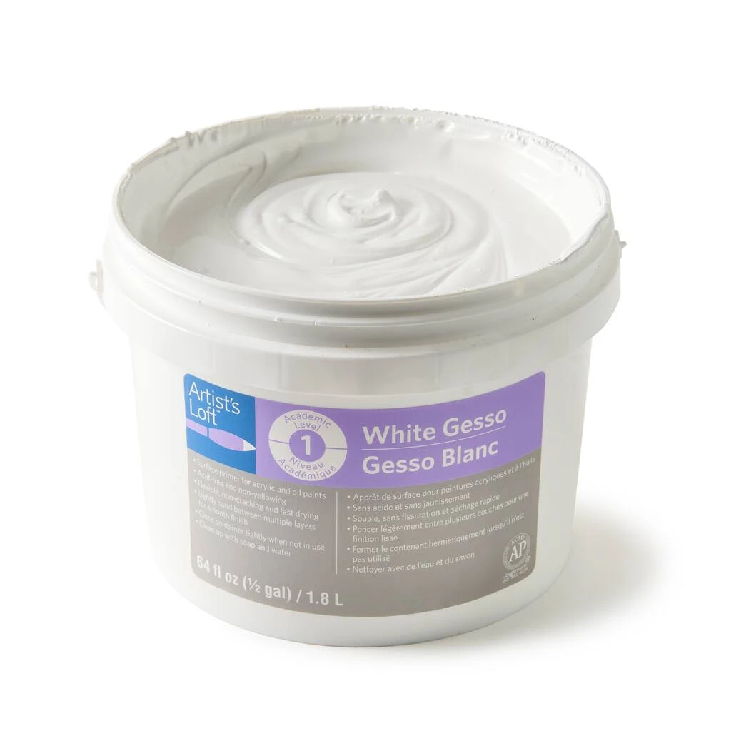 Discount βοΈ 6 Pack: White Acrylic Gesso by Artist's Loft®, 64oz. by Artists Loft π 5 Discount βοΈ 6 Pack: White Acrylic Gesso by Artist's Loft®, 64oz. by Artists Loft π - Image 3