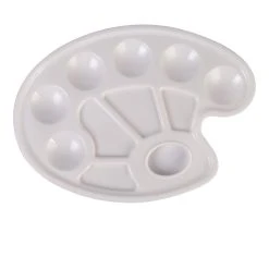 Brand new 🌟 12 Pack: Traditional 10 Well Artist Palette by Artist's Loft® by Artists Loft 👏