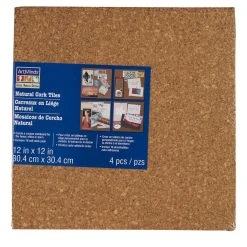 Buy ❤️ 8 Packs: 4 ct. (32 total) Natural Brown Cork Tiles by ArtMinds® by Artists Loft ❤️