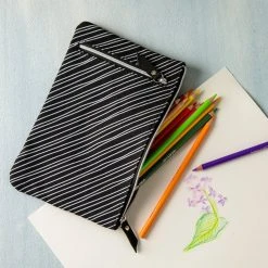 Cheapest ✔️ 6 Pack: Chevron Canvas Pencil Pouch by Artist's Loft® by Artists Loft 🔔 -Artists Loft Sales MP463784 21