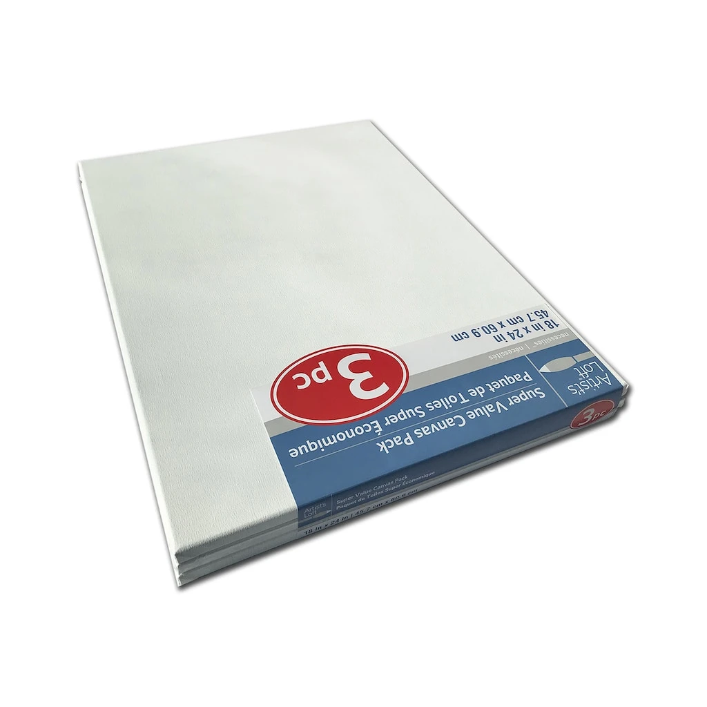 Flash Sale π 4 Packs: 3 ct. (12 total) 18" x 24" Super Value Canvas Pack by Artist's Loft® Necessities™ by Artists Loft β€οΈ 4 Flash Sale π 4 Packs: 3 ct. (12 total) 18" x 24" Super Value Canvas Pack by Artist's Loft® Necessities™ by Artists Loft β€οΈ - Image 2