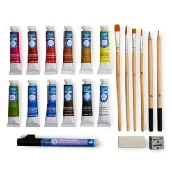 Coupon ❤️ 6 Pack: 28 Piece Level 1 Complete Watercolor Painting Set by Artist's Loft™ by Artists Loft ❤️