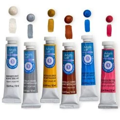 Budget ⌛ 12 Packs: 6 ct. (72 total) Metallic Watercolor Paint Set by Artist's Loft™ by Artists Loft 🔥 -Artists Loft Sales MP598345 26